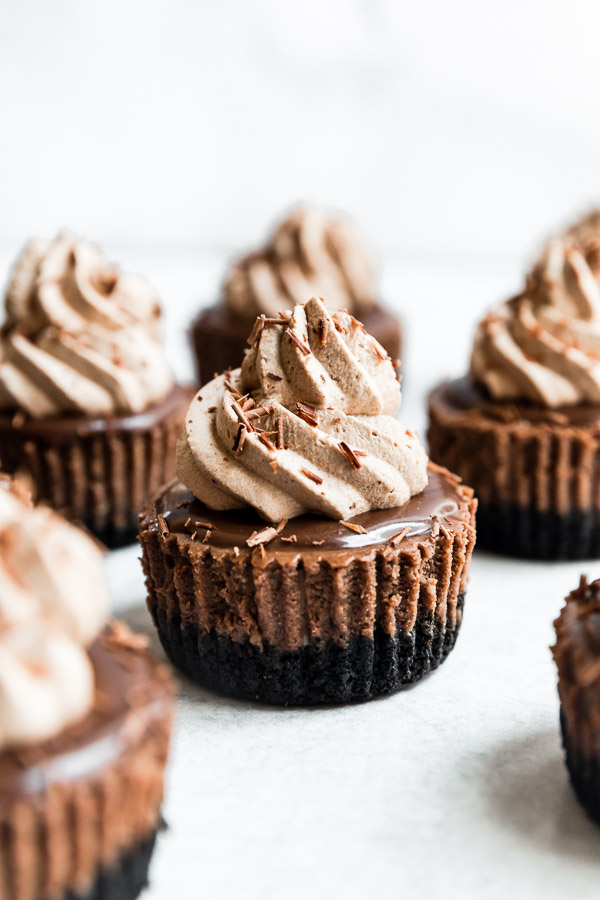 mini-triple-chocolate-cheesecakes