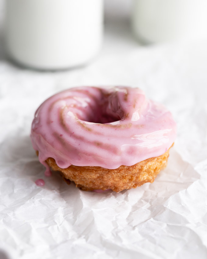 French-crullers-blood-orange-glaze