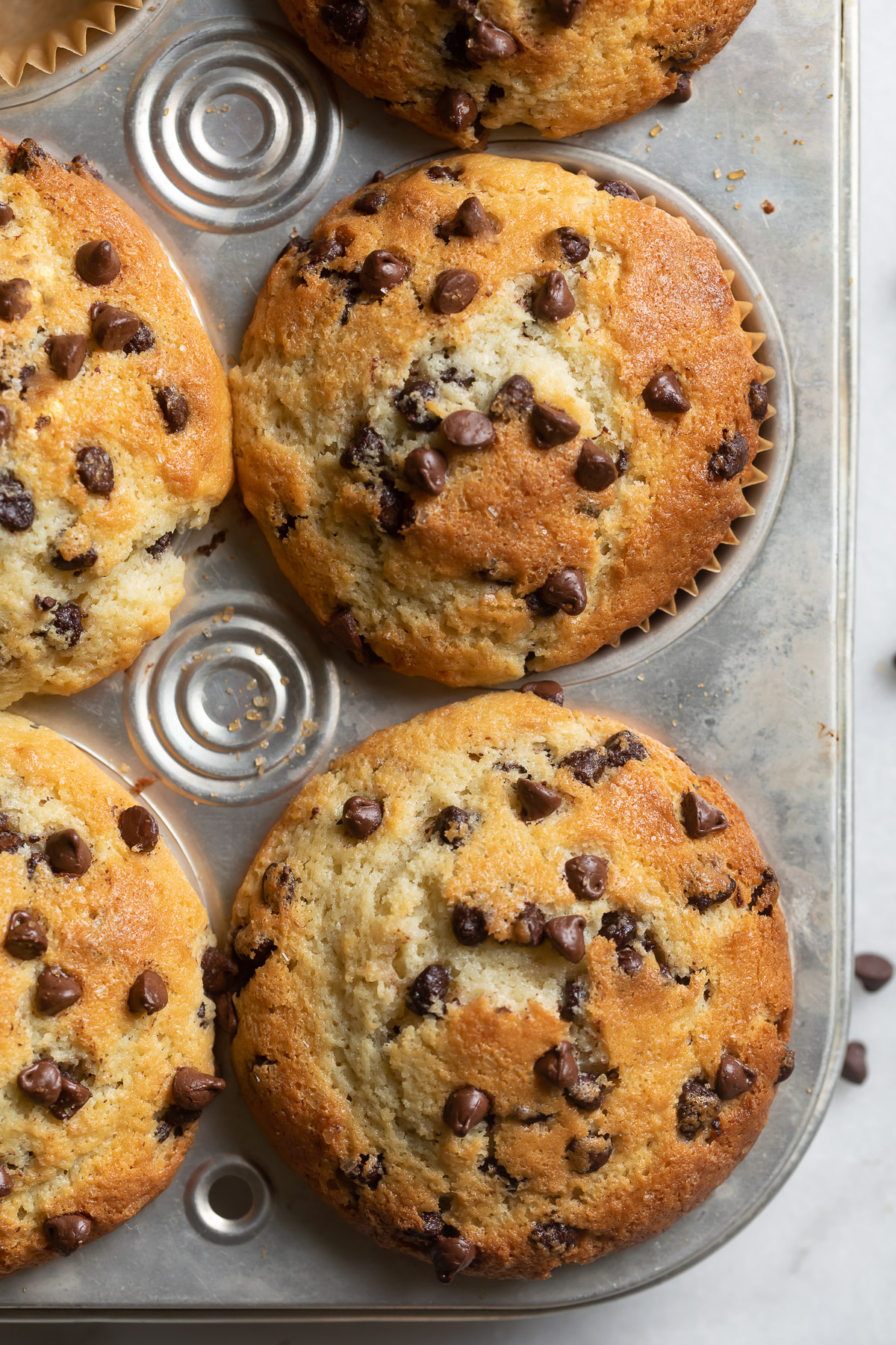 bakery style chocolate chip muffins recipe