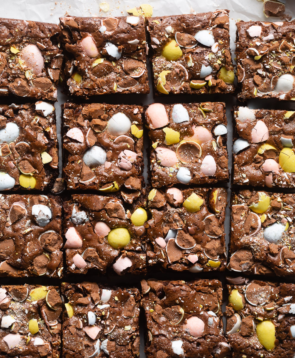 Mini Egg Brownies